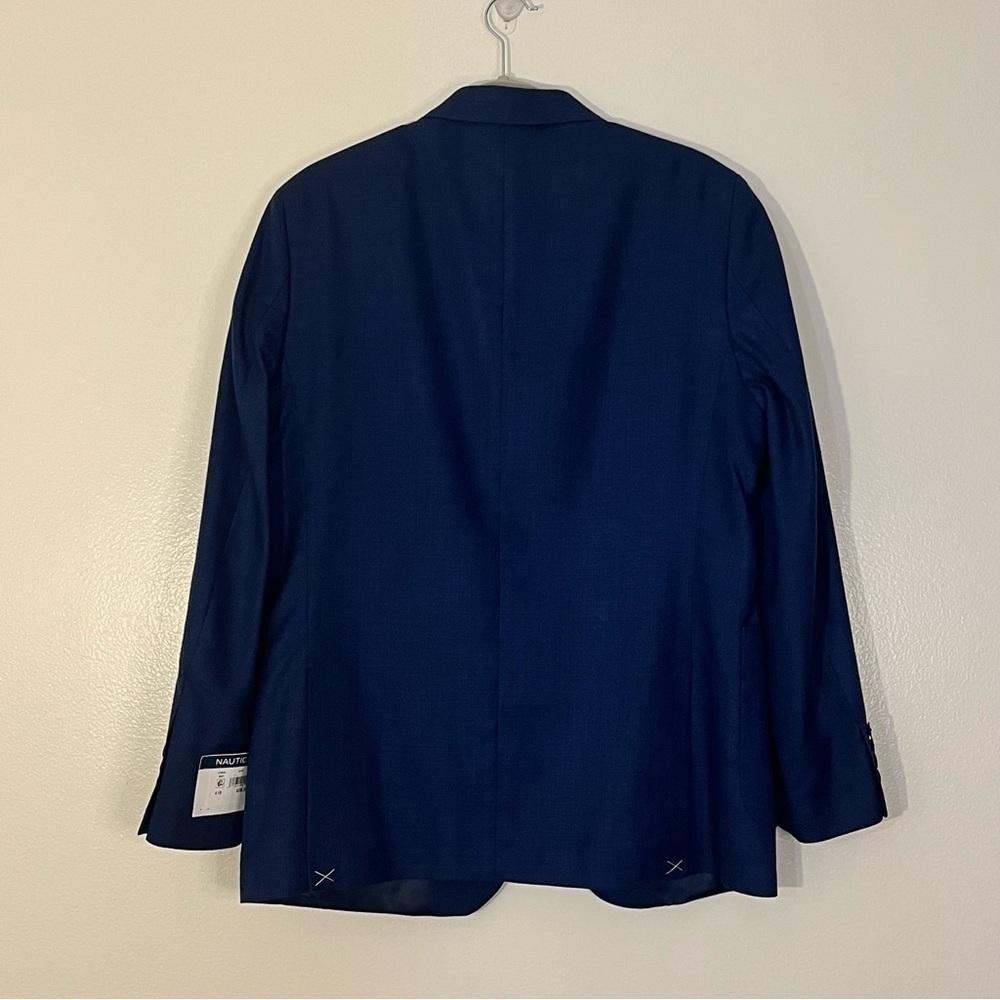 Nautica | New blazer/suit jacket Jensen double button/vent Mens size 41R stretch - Picture 4 of 11